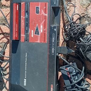 RARE Vintage sega master system w controllers etc